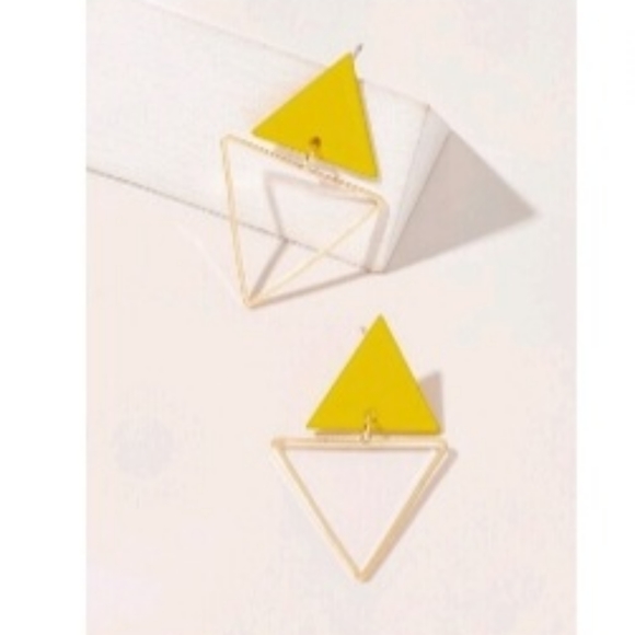Double Triangle Earrings - Picture 1 of 3